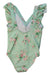A Green Swimsuits from Janie & Jack in size 3T for girl. (Back View)
