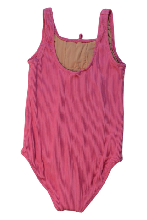 A Pink Swimsuits from Crewcuts in size 7Y for girl. (Back View)