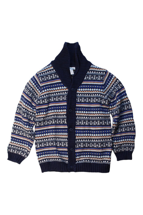 A Blue Cardigans from Janie & Jack in size 6T for neutral. (Front View)