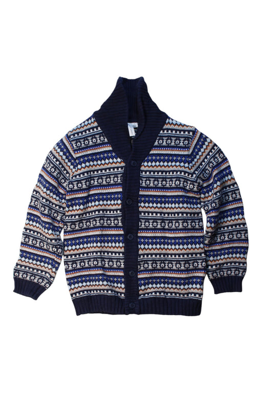 A Blue Cardigans from Janie & Jack in size 6T for neutral. (Front View)