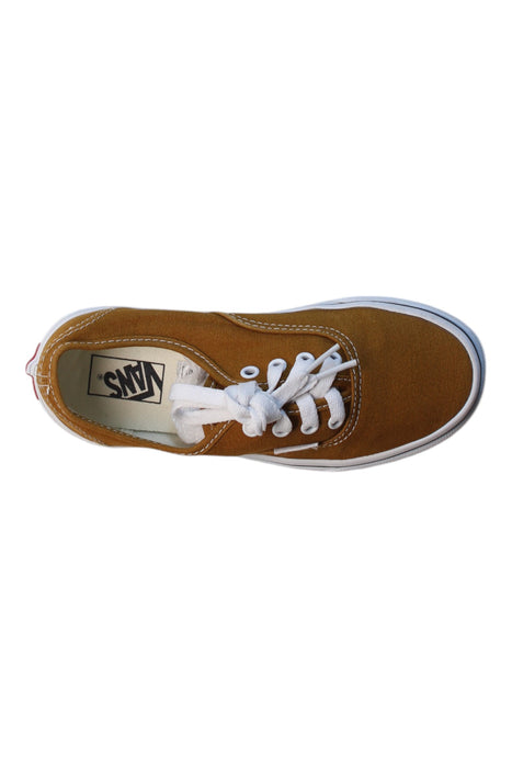 A Brown Sneakers from Vans in size 7Y for neutral. (Front View)