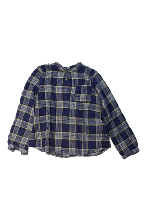A Navy Long Sleeve Shirts from Bonpoint in size 6T for boy. (Front View)