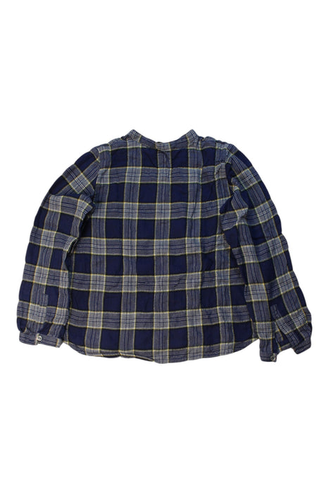 A Navy Long Sleeve Shirts from Bonpoint in size 6T for boy. (Back View)