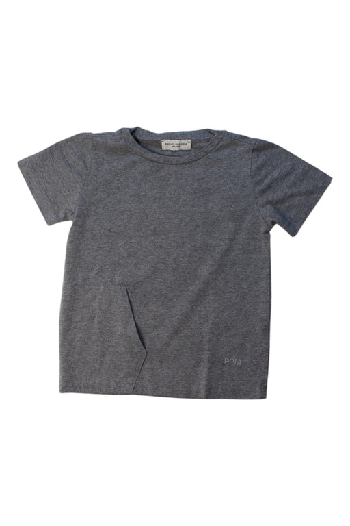 A Grey Short Sleeve T Shirts from Paolo Pecora in size 6T for boy. (Front View)