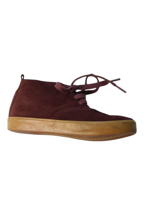 A Burgundy Sneakers from Bonpoint in size 5T for boy. (Front View)