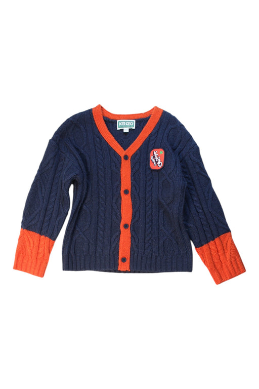 A Navy Cardigans from Kenzo in size 4T for boy. (Front View)