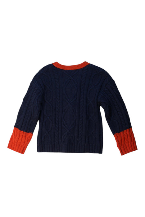 A Navy Cardigans from Kenzo in size 4T for boy. (Back View)