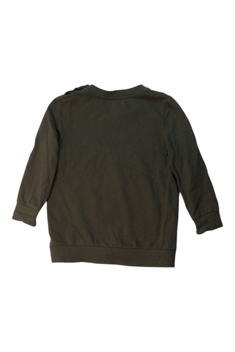 A Green Sweatshirts from Seed in size 2T for boy. (Back View)