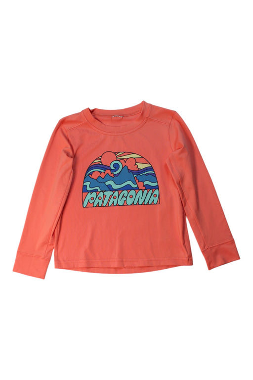 A Orange Long Sleeve Tops from Patagonia in size 4T for neutral. (Front View)