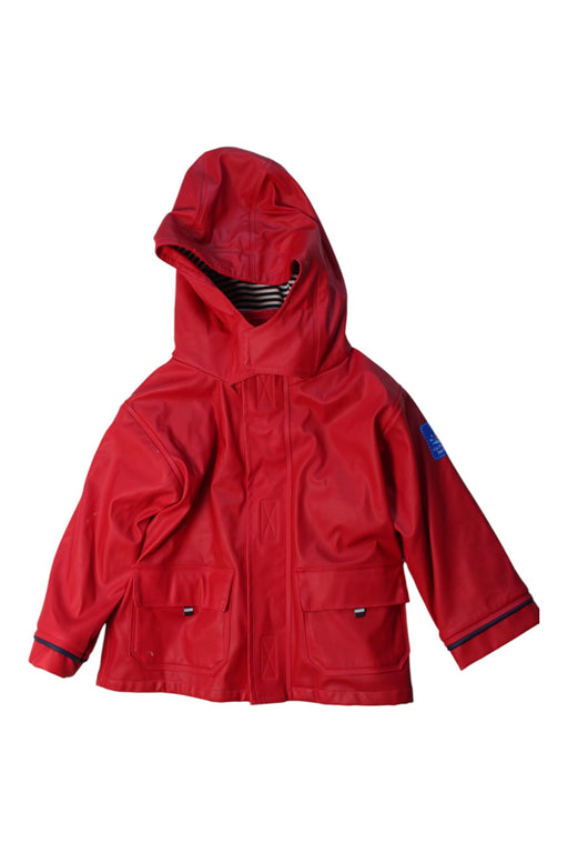 A Red Rain Jackets from Jojo Maman Bébé in size 12-18M for neutral. (Front View)
