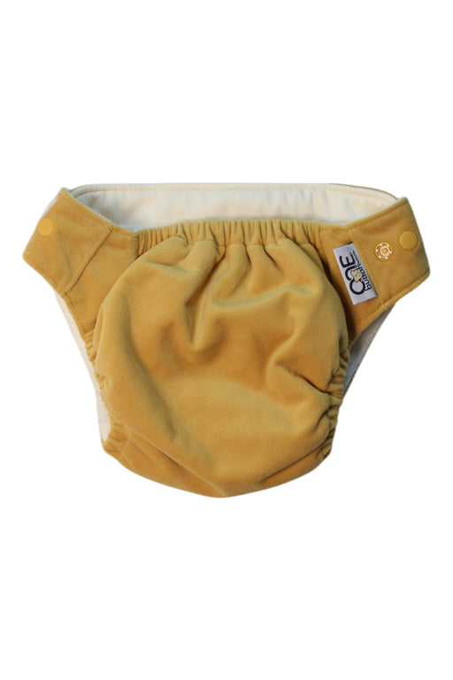 A Yellow Cloth Diapers from GroVia in size O/S for neutral. (Front View)
