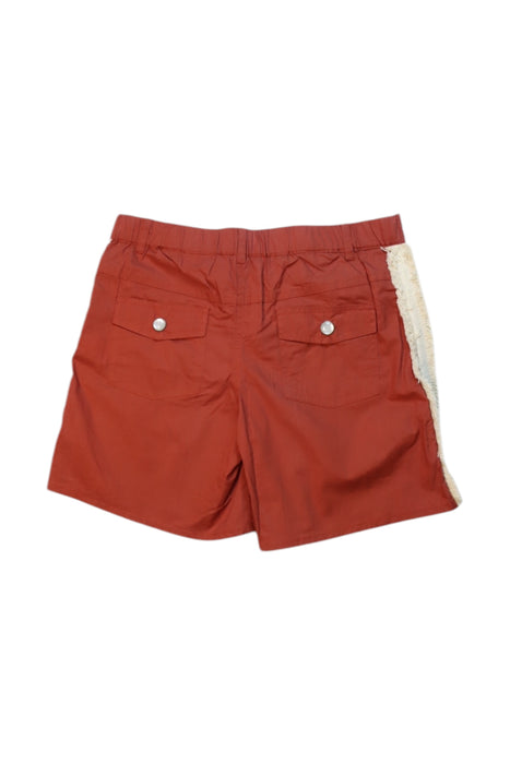 A Red Shorts from Velveteen in size 10Y for girl. (Back View)