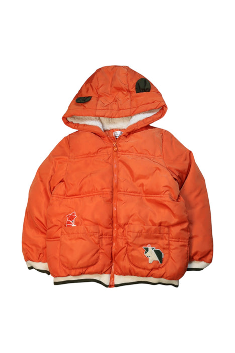 A Orange Puffer/Quilted Coats & Outerwear from Kingkow in size 6T for neutral. (Front View)