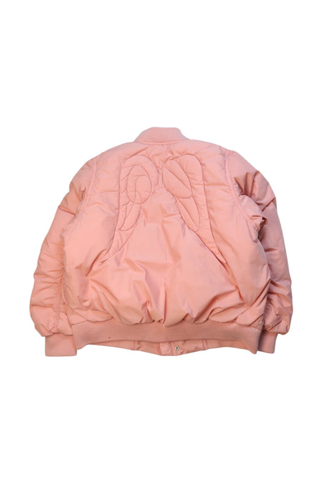 A Pink Puffer/Quilted Jackets from jnby by JNBY in size 5T for girl. (Back View)