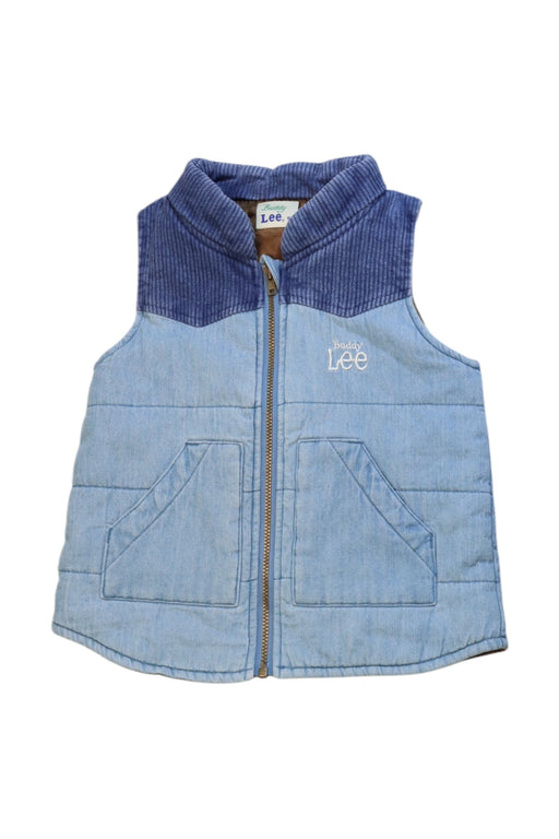 A Blue Outerwear Vests from Lee in size 2T for neutral. (Front View)