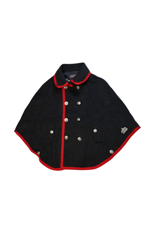A Black Capes & Ponchos from Nicholas & Bears in size 3T for neutral. (Front View)