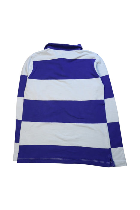 A Blue Long Sleeve Polos from Crewcuts in size 8Y for neutral. (Back View)