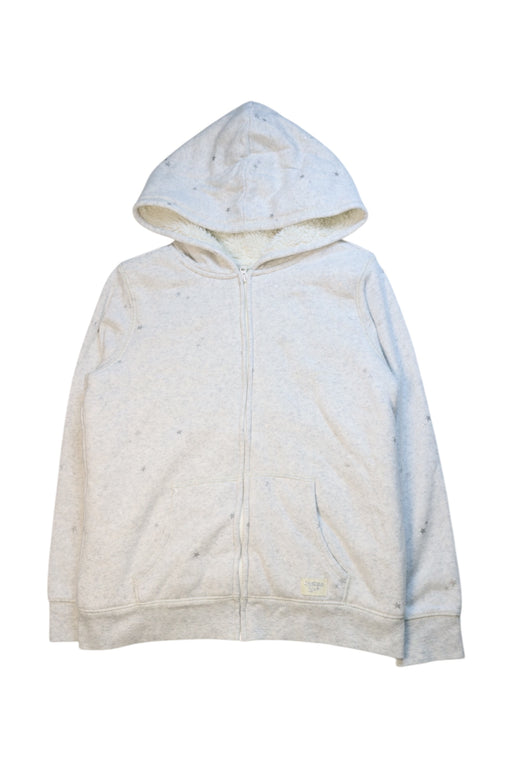 A Beige Hooded Sweatshirts from OshKosh B'gosh in size 12Y for neutral. (Front View)