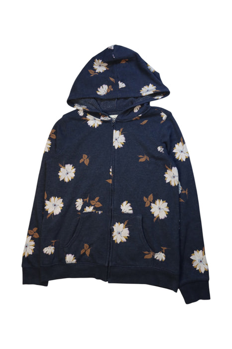 A Navy Hooded Sweatshirts from OshKosh B'gosh in size 14Y for neutral. (Front View)