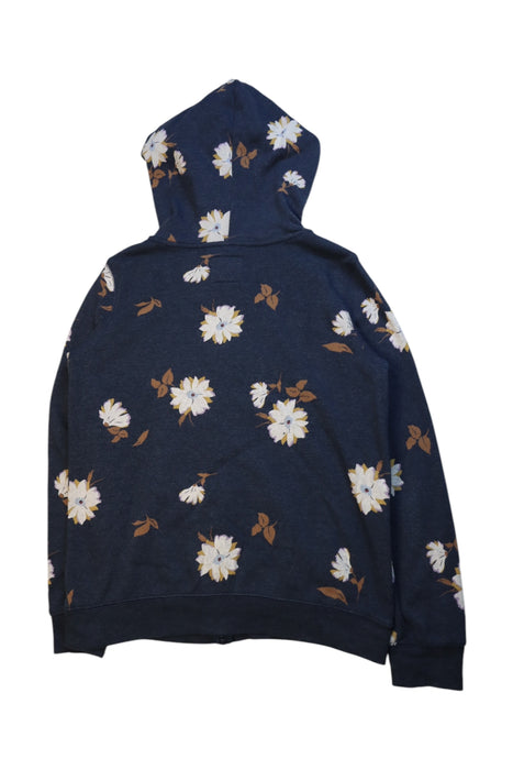 A Navy Hooded Sweatshirts from OshKosh B'gosh in size 14Y for neutral. (Back View)