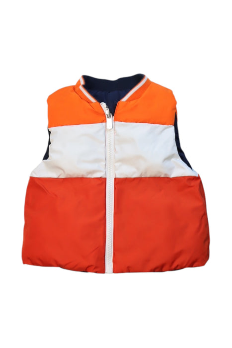 A Navy Outerwear Vests from Jacadi in size 6-12M for boy. (Back View)