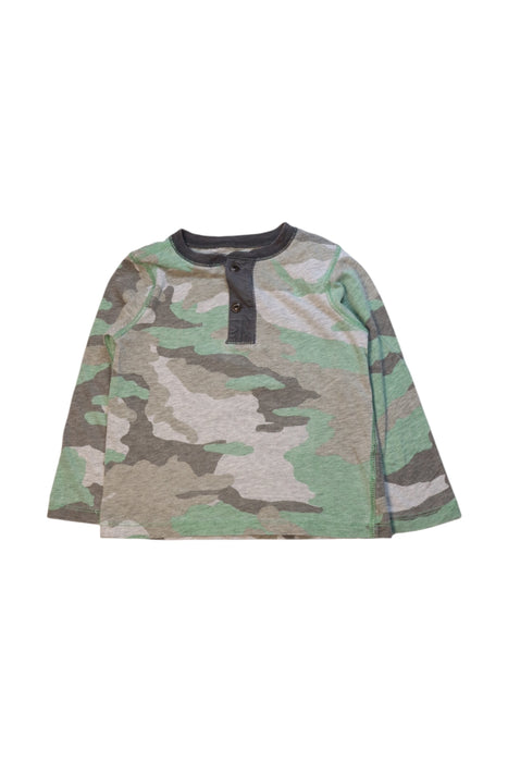 A Green Long Sleeve Tops from Crewcuts in size 3T for neutral. (Front View)