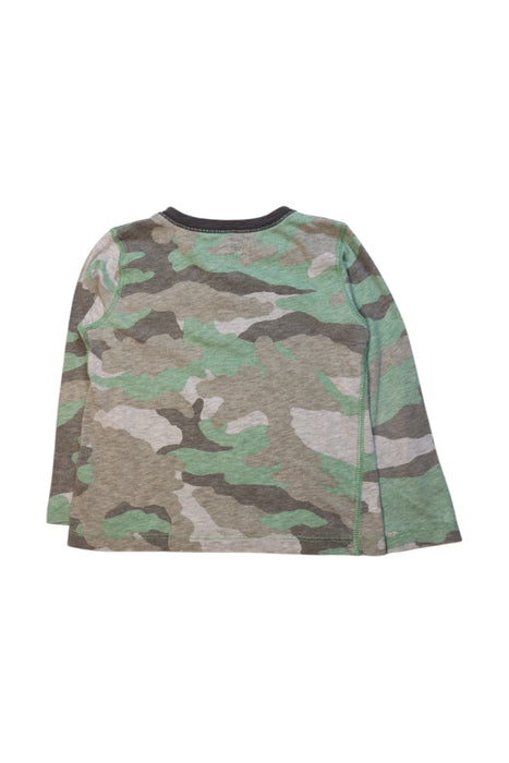 A Green Long Sleeve Tops from Crewcuts in size 3T for neutral. (Back View)