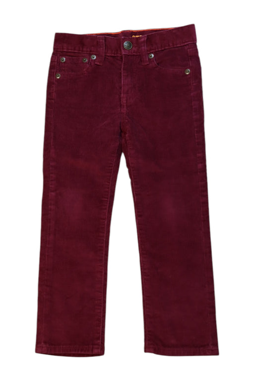 A Burgundy Casual Pants from Crewcuts in size 3T for neutral. (Front View)