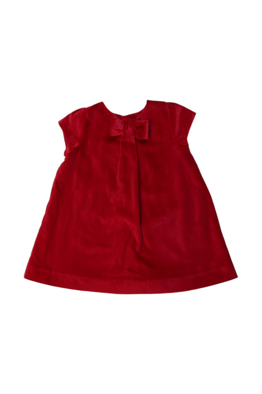 A Red Short Sleeve Dresses from Jacadi in size 6-12M for girl. (Front View)