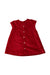 A Red Short Sleeve Dresses from Jacadi in size 6-12M for girl. (Back View)