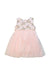 A Pink Sleeveless Dresses from Popatu in size 12-18M for girl. (Back View)