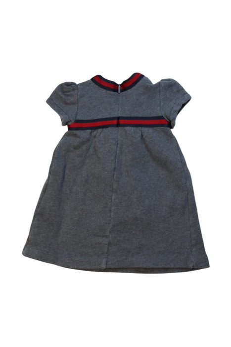 A Grey Short Sleeve Dresses from Gucci in size 3-6M for girl. (Back View)