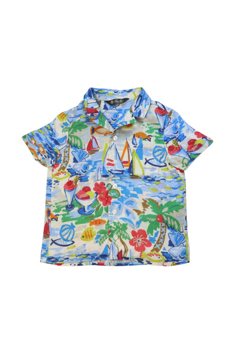 A Multicolour Short Sleeve Shirts from Loro Piana in size 4T for boy. (Front View)