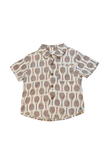 A Beige Short Sleeve Shirts from Blue Rooster in size 2T for neutral. (Front View)