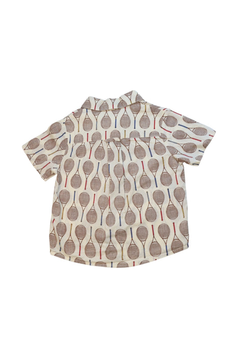 A Beige Short Sleeve Shirts from Blue Rooster in size 2T for neutral. (Back View)