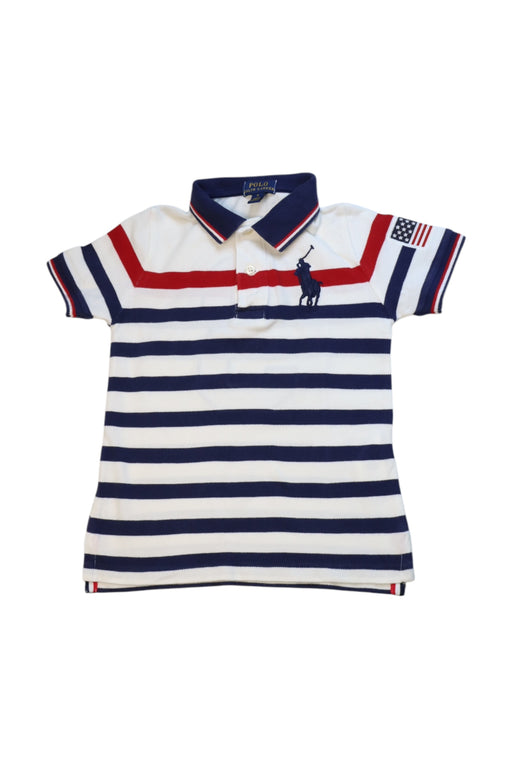 A Multicolor Short Sleeve Polos from Polo Ralph Lauren in size 4T for boy. (Front View)