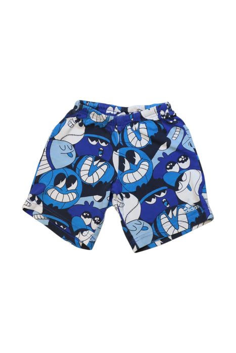 A Blue Shorts from Adidas in size 3T for neutral. (Front View)