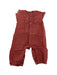 A Red Short Sleeve Rompers from Petit Bateau in size 6-12M for girl. (Front View)