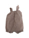 A Brown Sleeveless Rompers from Petit Bateau in size 3-6M for girl. (Back View)