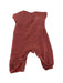 A Red Short Sleeve Rompers from Petit Bateau in size 6-12M for girl. (Back View)