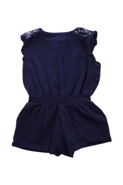 A Navy Sleeveless Rompers from Vertbaudet in size 2T for girl. (Back View)