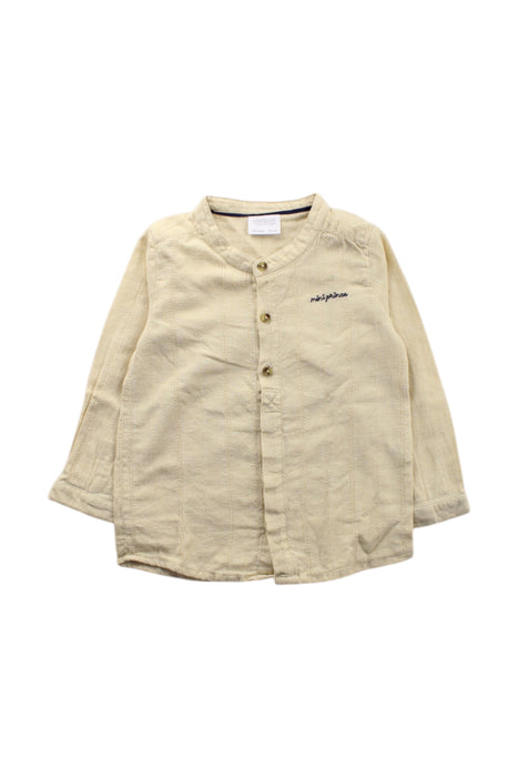 A Beige Long Sleeve Shirts from Natalys in size 2T for neutral. (Front View)