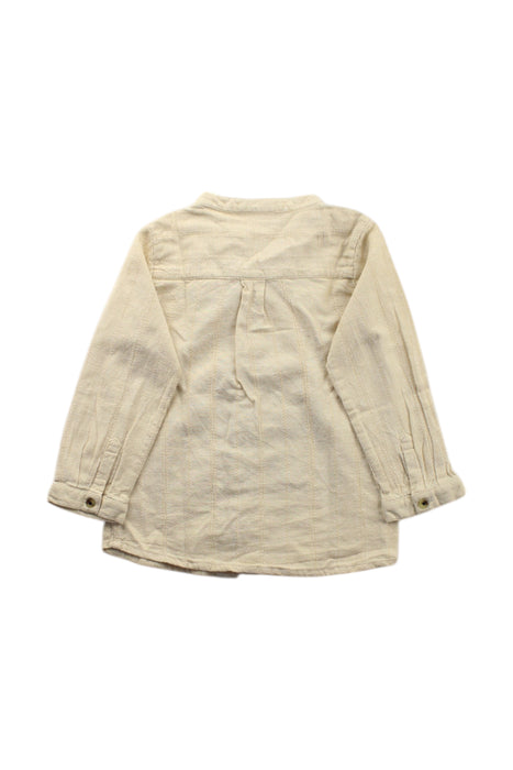 A Beige Long Sleeve Shirts from Natalys in size 2T for neutral. (Back View)