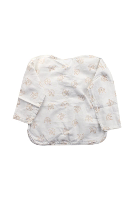 A White Long Sleeve Shirts from Natalys in size 2T for neutral. (Back View)