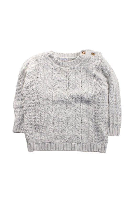 A White Knit Sweaters from Bout'Chou in size 2T for neutral. (Front View)
