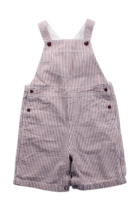 A Burgundy Overall Shorts from Petit Bateau in size 2T for neutral. (Front View)