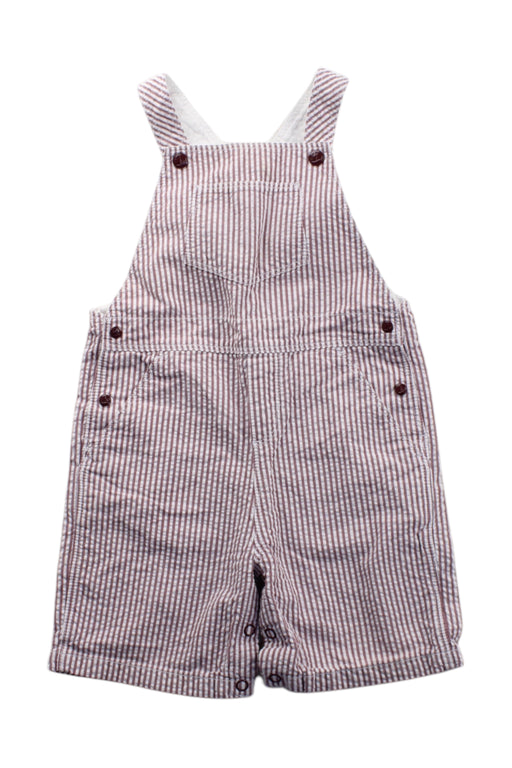 A Burgundy Overall Shorts from Petit Bateau in size 2T for neutral. (Front View)