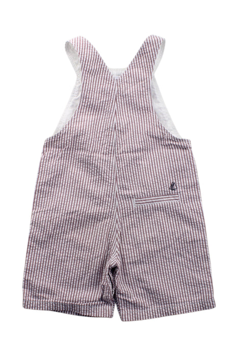 A Burgundy Overall Shorts from Petit Bateau in size 2T for neutral. (Back View)