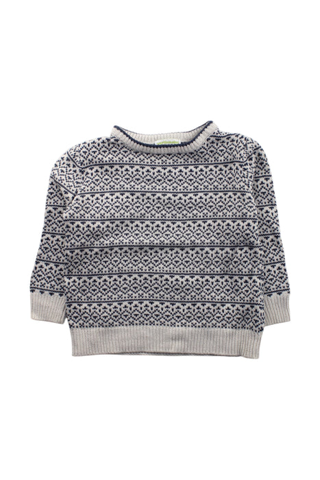A Navy Knit Sweaters from Vertbaudet in size 3T for neutral. (Front View)