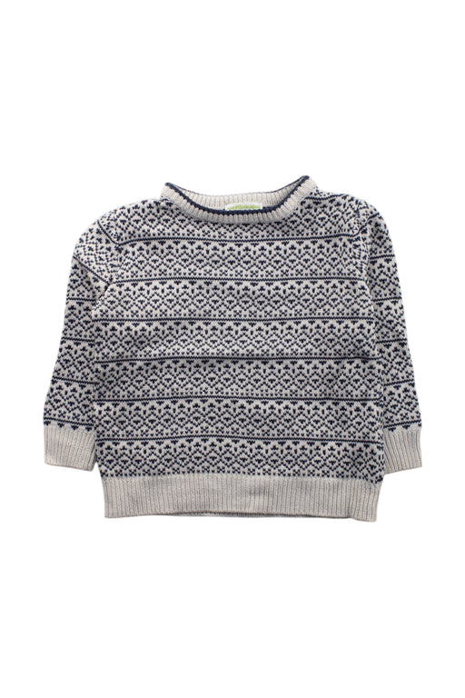 A Navy Knit Sweaters from Vertbaudet in size 3T for neutral. (Front View)